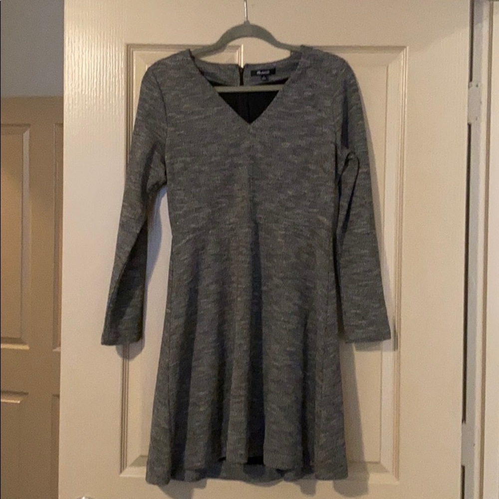 ⚡️CLEARANCE Grey tweed long sleeve MADEWELL dress